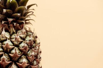 Close-up of half a pineapple - slon.pics - free stock photos and illustrations