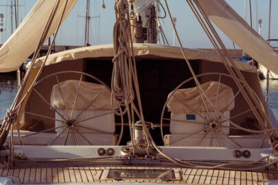 Modern sailing yacht steering wheels - slon.pics - free stock photos and illustrations