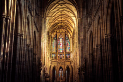 Interior of St. Vitus Cathedral. Prague, Czech Republic - slon.pics - free stock photos and illustrations