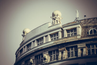 Part of old building in the city center of Belgrade, Serbia - slon.pics - free stock photos and illustrations