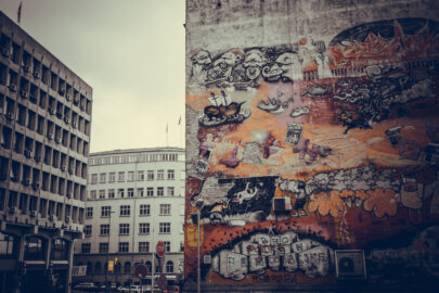 Graffiti on the walls at Savamala in Belgrade. Belgrade, Serbia, September 25, 2015 - slon.pics - free stock photos and illustrations