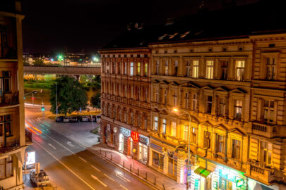 Prague, street view at night. Czech Republic - slon.pics - free stock photos and illustrations
