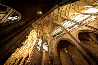 Main nave of St Vitus’s Cathedral. Prague, Czech Republic - slon.pics - free stock photos and illustrations