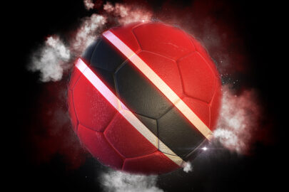 Soccer ball textured with flag of Trinidad and Tobago - slon.pics - free stock photos and illustrations