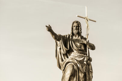 St. John the Baptist Statue on Charles Bridge. Prague, Czech Republic - slon.pics - free stock photos and illustrations