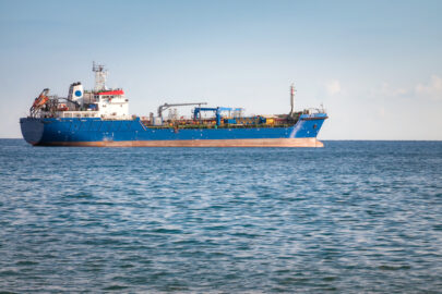 Unknown Industrial ship. Mediterranean sea - slon.pics - free stock photos and illustrations