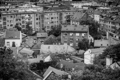 View of Zemun rooftops. Belgrade. Republic of Serbia - slon.pics - free stock photos and illustrations