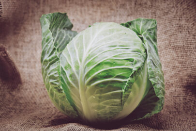 Cabbage on burlap background - slon.pics - free stock photos and illustrations
