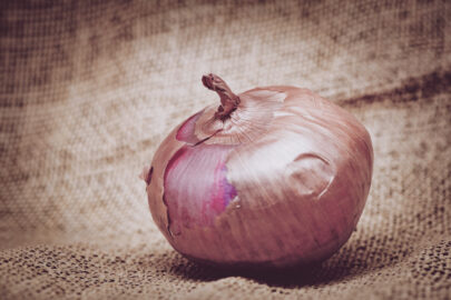 Onion on burlap background - slon.pics - free stock photos and illustrations