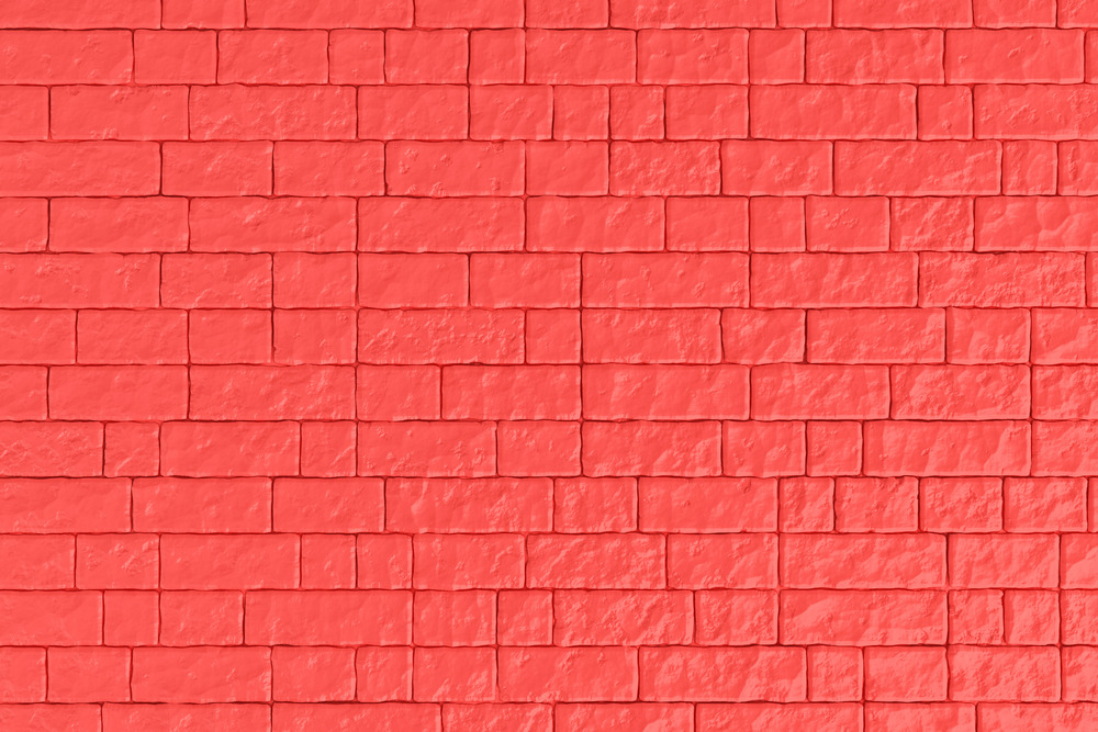 A red brick wall. 3D illustration
