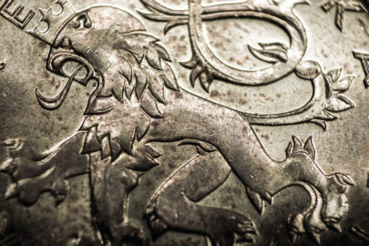 Czech Koruna coin close-up - slon.pics - free stock photos and illustrations