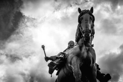 Equestrian Statue of Jan Zizka at Czech National Museum on Vitkov hill - slon.pics - free stock photos and illustrations