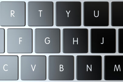Laptop keyboard close-up. 3D illustration - slon.pics - free stock photos and illustrations