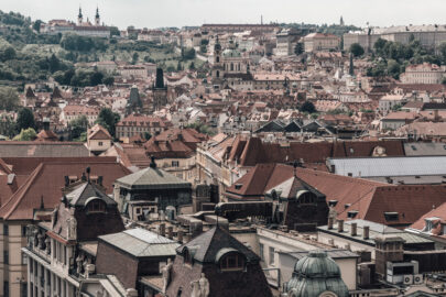 Prague cityscape as seen from the The Old Town Hall. Prague, Czech Republic - slon.pics - free stock photos and illustrations