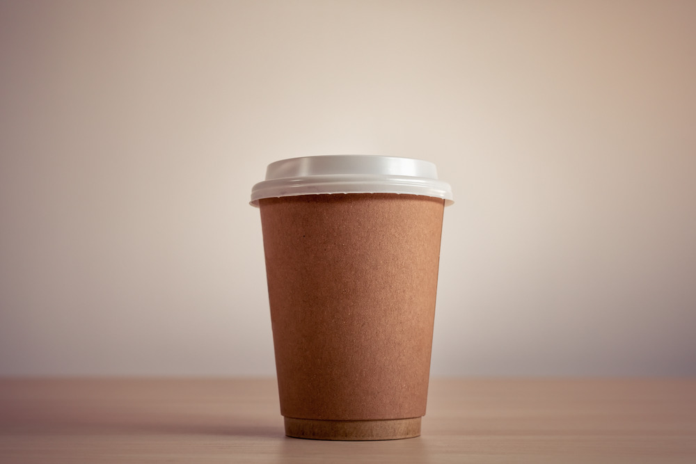 Takeaway coffee cup
