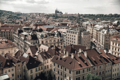 View of the rooftops around the old town square of Prague, Czech Republic - slon.pics - free stock photos and illustrations