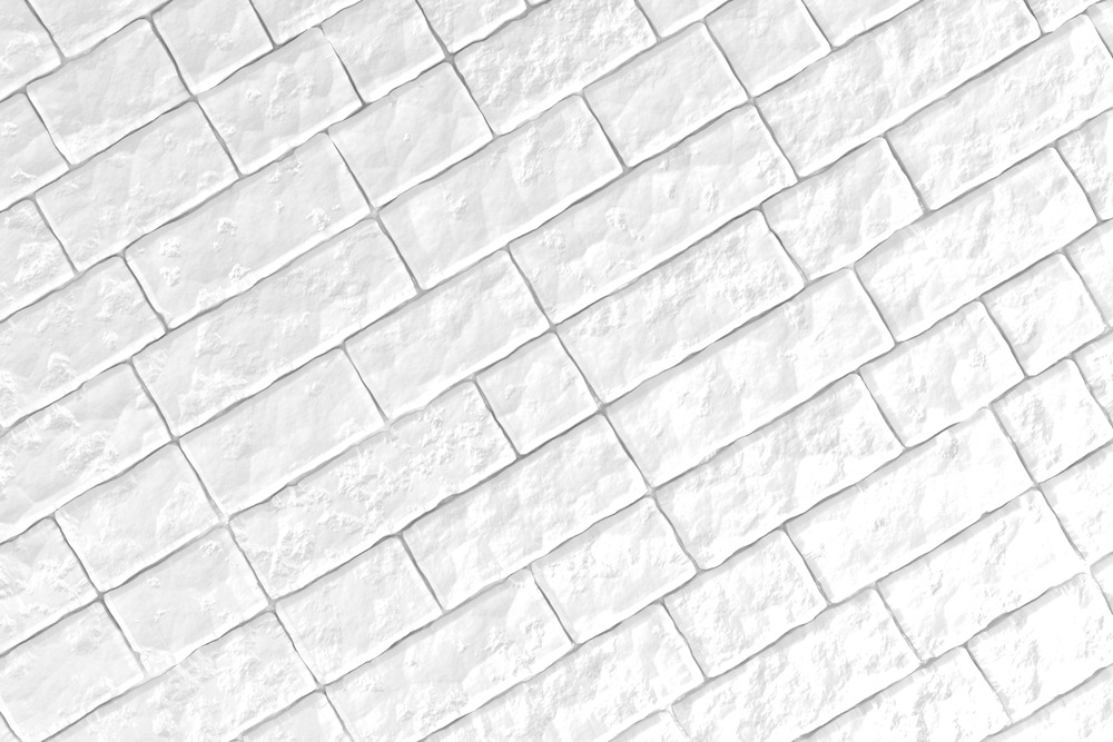 A white brick wall. 3D illustration