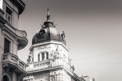 Baroque style building at Knez Mihailova street. Belgrade, Serbia - slon.pics - free stock photos and illustrations