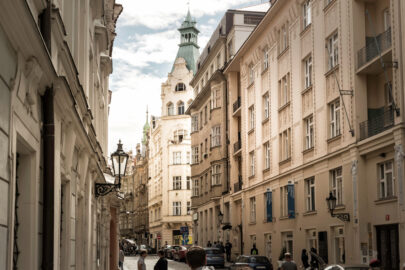 Maiselova Street at Jewish quarter. Prague, Czech Republic - slon.pics - free stock photos and illustrations