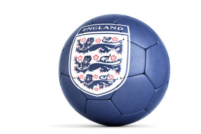 Soccer ball with The Football Association logo. 3D illustration. Contains clipping path - slon.pics - free stock photos and illustrations