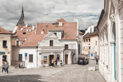 View of Kaplicka street. Cesky Krumlov - slon.pics - free stock photos and illustrations