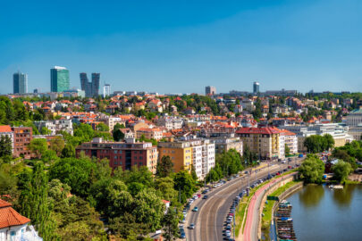 Panorama of the city on a sunny day. Prague, Czech Republic - slon.pics - free stock photos and illustrations