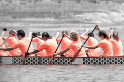 Racers participate in a dragon boat race - slon.pics - free stock photos and illustrations