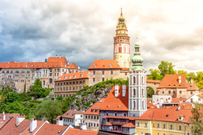 View of old Town Cesky Krumlov castle - slon.pics - free stock photos and illustrations