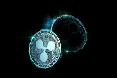Glowing Ripple (XRP) coin - slon.pics - free stock photos and illustrations