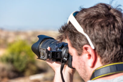 Close up of a photographer - slon.pics - free stock photos and illustrations