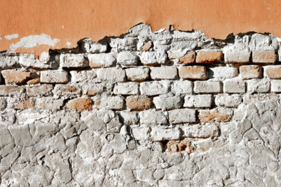 Partially damaged old brick wall - slon.pics - free stock photos and illustrations