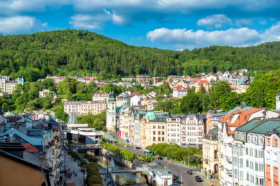 Panoramic view of Karlovy Vary - slon.pics - free stock photos and illustrations
