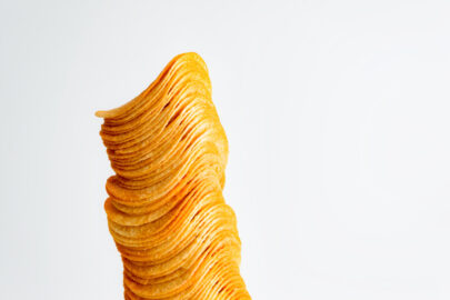 Stack of potato chips - slon.pics - free stock photos and illustrations